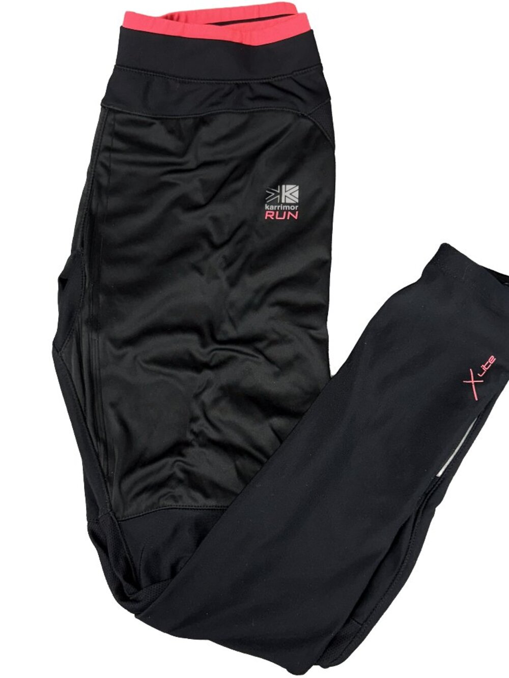 KARRIMOR Running Tights Reflective Zip Ankle Black Pink Women's 12